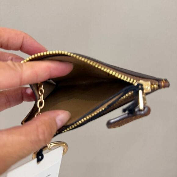 Last 1‼️Coach X Peanuts Mini Skinny Id Case Signature Canvas Snoopy CBT14 - Picture 5 of 5